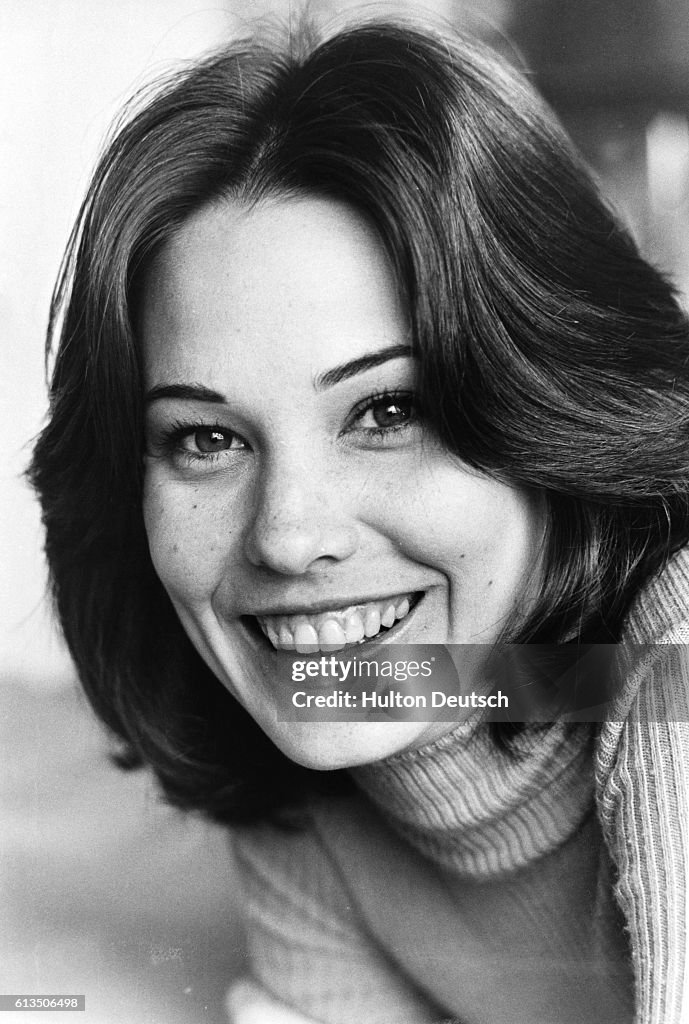 Christina Raines at the Royal Garden Hotel, London, 1976. Fotografia de