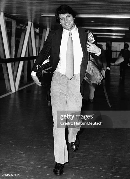 Star of the Superman films Christopher Reeve, 1977.