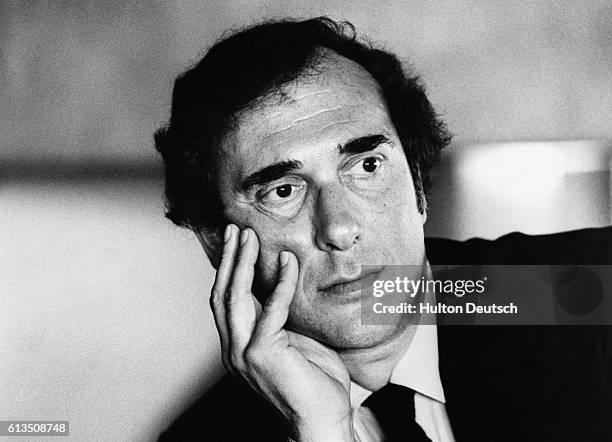 Harold Pinter the English dramatist. He was originally an actor and poet before he turned to writing plays. Among his best known are The Caretaker...