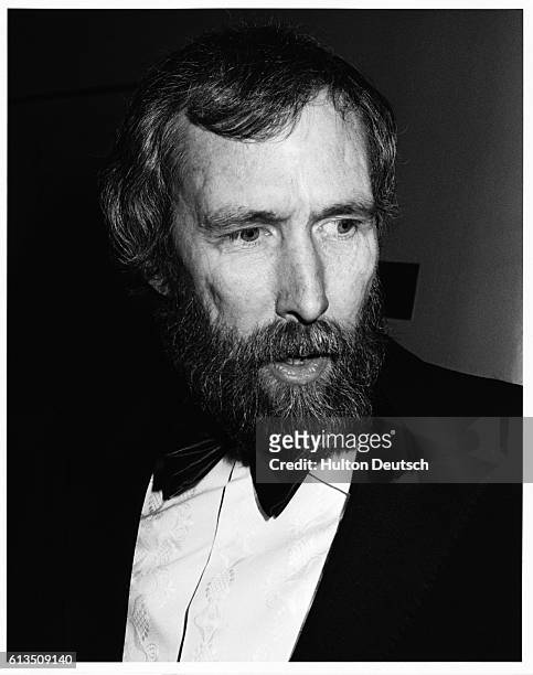 Jim Henson , the American puppeteer and creator of the the "Muppets" and Sesame Street attends the 1985 British Academy of Film and Television Arts...