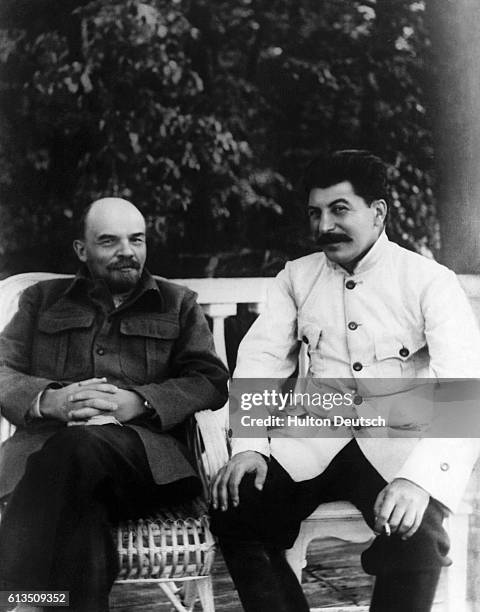 Joseph Stalin and Vladimir Ilyich Lenin . Lenin founded the Soviet state and was succeeded by Stalin, who adopted more dictatorial methods of...