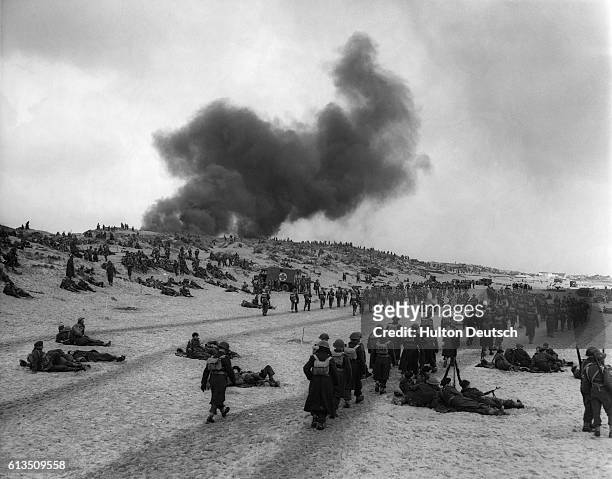 Soldiers Re-Enacting The Dunkirk Excavation