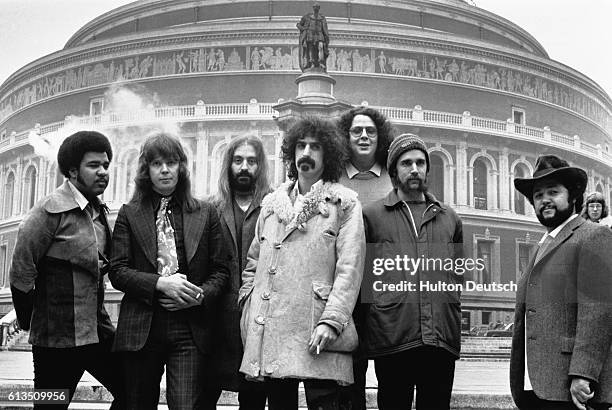 Rock singer Frank Zappa at the Royal Albert Hall with The Mothers of Invention.