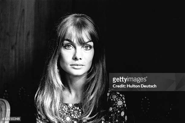 Jean Shrimpton the fashion model, 1966.