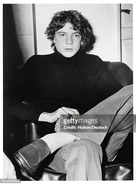 Paul Getty III, grandson of American multi-milionaire Jean Paul Getty I, at Police Headquarters in Rome after his release from a five month kidnap...