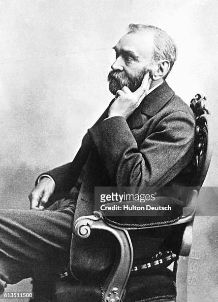 Alfred Nobel the Swedish chemist and engineer who invented dynamite and bequeathed his fortune to institute the Nobel Prizes.
