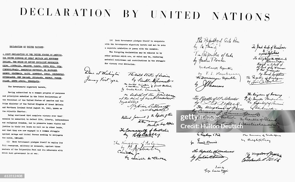 United Nations Declaration, 1942