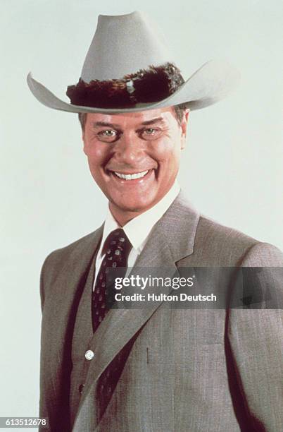 American TV and film actor Larry Hagman best known for his role as JR in Dallas, 1985.