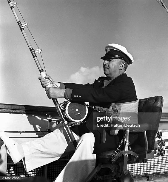 General Franco on yacht 'Azor'