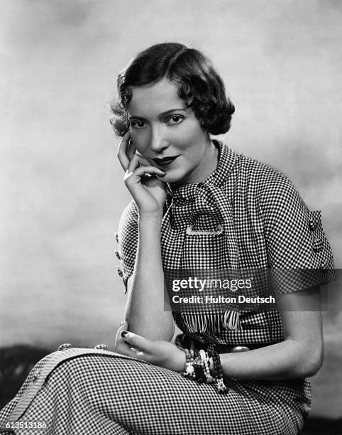 Lady Charles Cavendish, the sister of dancer Fred Astaire, ca. 1935.
