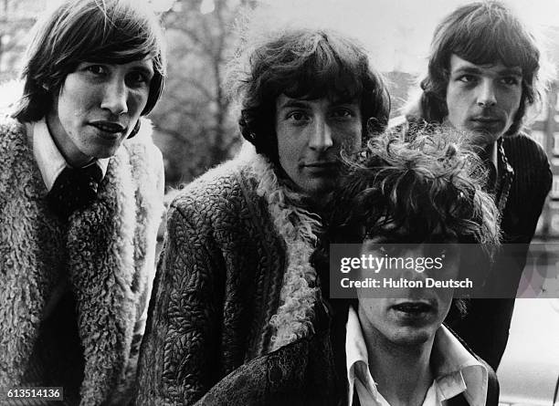 The British pop group Pink Floyd, Roger Waters, Nick Mason, Syd Barrett and Richard Wright.