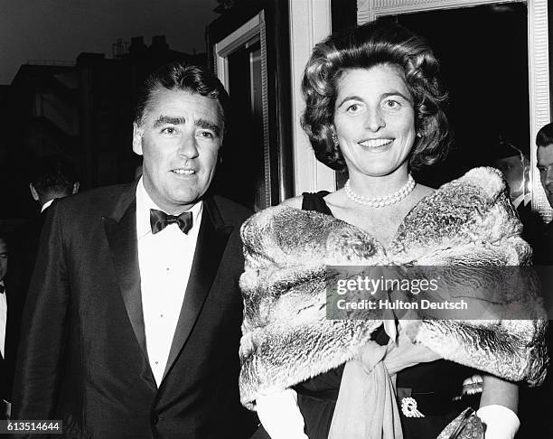 Actor Peter Lawford with his wife Pat Kennedy, May 10, 1961.