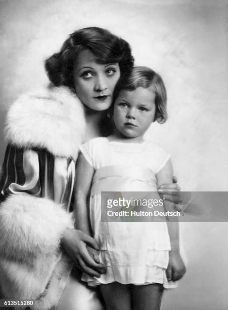 Marlene Dietrich with Daughter Maria