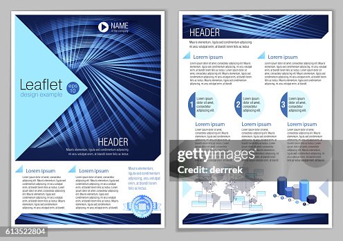 Generic Leaflet Example Leaflet Design Example High-Res Vector Graphic - Getty Images