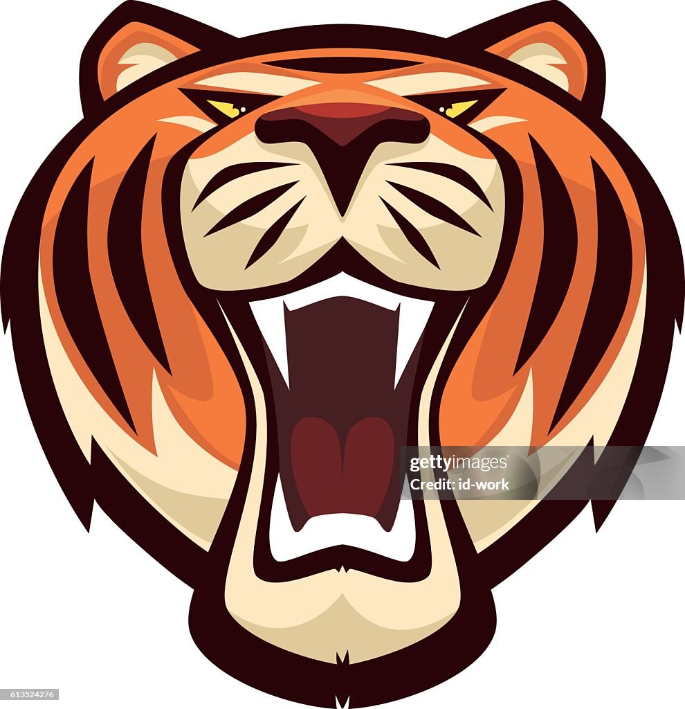 Tiger Rory Cartoon Cartoon Tiger Roaring