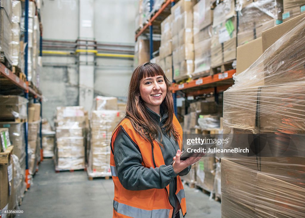 Warehouse delivery check