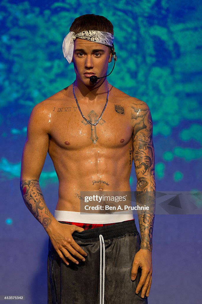 Madame Tussauds London Unveil New 'Wet Look' Justin Bieber Figure