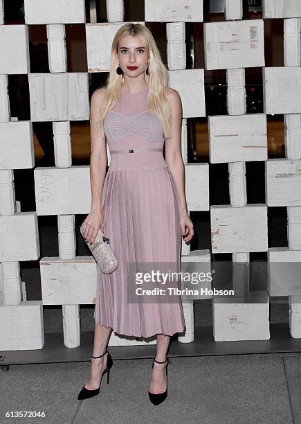 Emma Roberts attends the Hammer Museum's 14th annual Gala In The Garden at Hammer Museum on October 8, 2016 in Westwood, California.