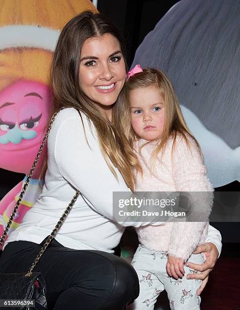 Imogen Thomas attends the multimedia screening of "Trolls" at Cineworld Leicester Square on October 9, 2016 in London, England.