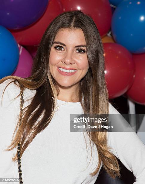 Imogen Thomas attends the multimedia screening of "Trolls" at Cineworld Leicester Square on October 9, 2016 in London, England.