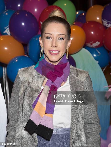 Katherine Ryan attends the multimedia screening of "Trolls" at Cineworld Leicester Square on October 9, 2016 in London, England.