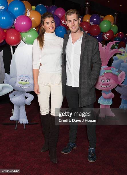 Amy Willerton attends the multimedia screening of "Trolls" at Cineworld Leicester Square on October 9, 2016 in London, England.