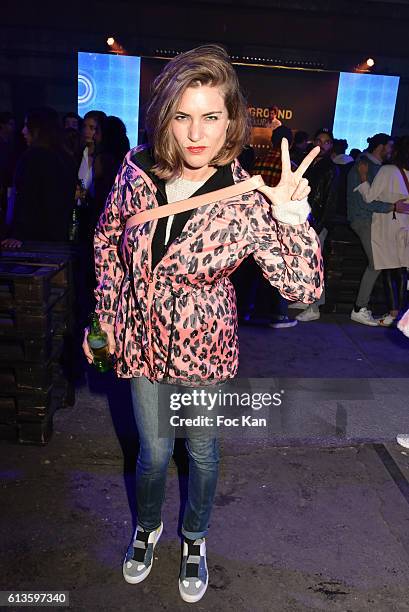 Marion Boucard from Brand-Contente attends "Underground Football Club 2016" Party in closed down factory at Rue Pierre on October 8, 2016 in Saint...