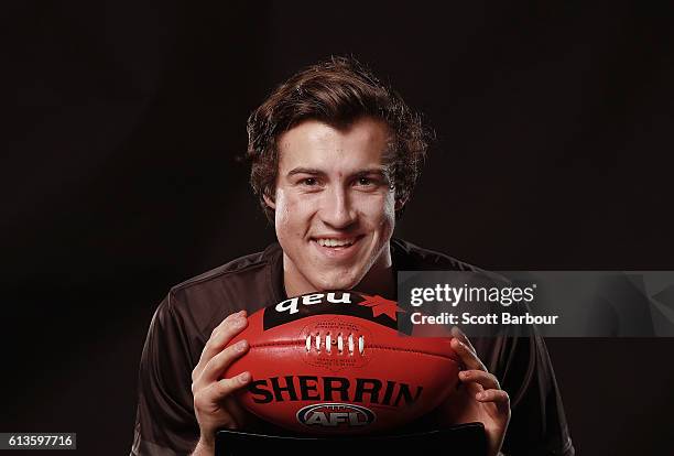 Andrew McGrath poses for a portrait during the 2016 AFL Draft Combine on October 6, 2016 in Melbourne, Australia.