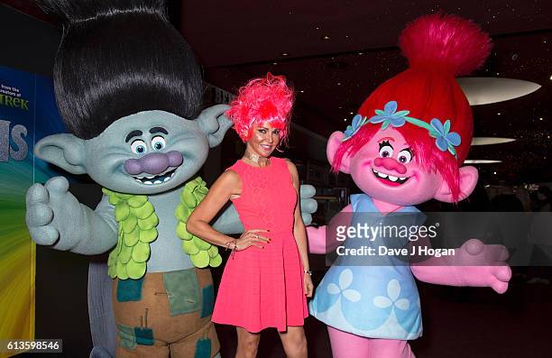 Lizzy Cundy attends the multimedia screening of "Trolls" at Cineworld Leicester Square on October 9, 2016 in London, England.