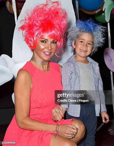 Lizzy Cundy attends the multimedia screening of "Trolls" at Cineworld Leicester Square on October 9, 2016 in London, England.