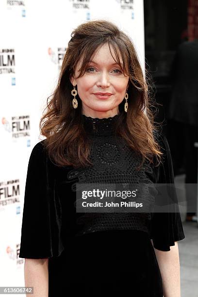 Actress Essie Davis attends the 'Mindhorn' World Premiere screening during the 60th BFI London Film Festival at Odeon Leicester Square on October 9,...