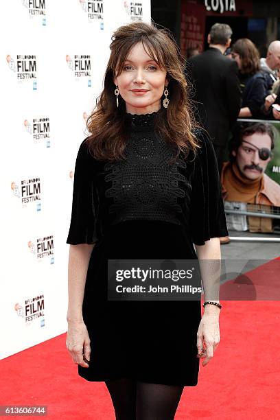 Actress Essie Davis attends the 'Mindhorn' World Premiere screening during the 60th BFI London Film Festival at Odeon Leicester Square on October 9,...