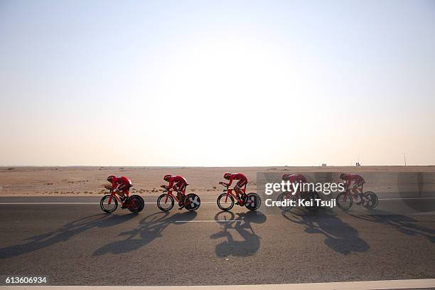 89th Road World Championships 2016 / TTT Men Elite Team KATUSHA / Sven Erik BYSTROM / Alexander KRISTOFF / Viacheslav KUZNETSOV / Michael MORKOV /...