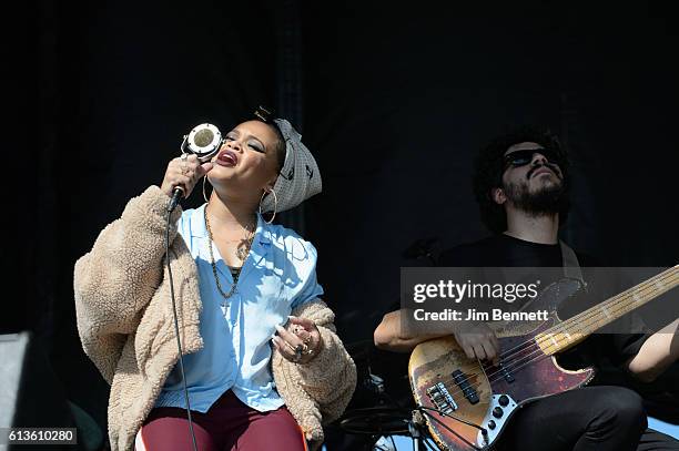 Andra Day performs live at Austin City Limits Festival at Zilker Park on October 8, 2016 in Austin, Texas.