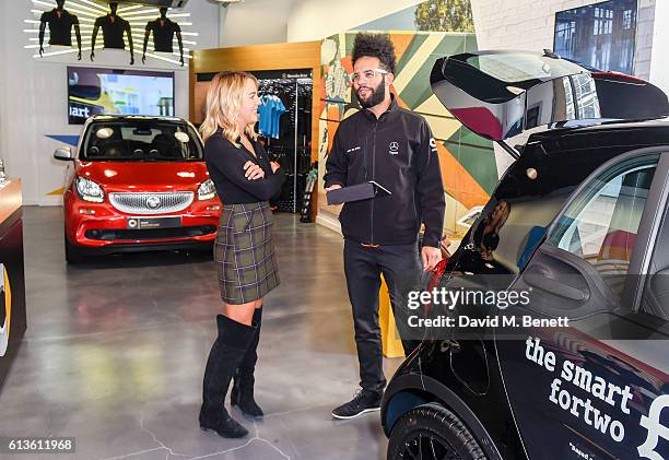 Lydia Bright Visits Smart Pop-Up Shop, Brent Cross Shopping Centre on October 9, 2016 in London, England.