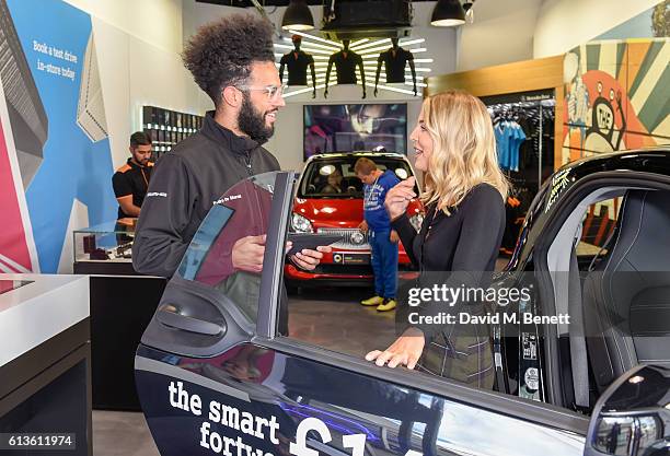 Lydia Bright Visits Smart Pop-Up Shop, Brent Cross Shopping Centre on October 9, 2016 in London, England.