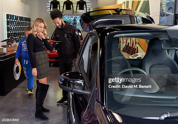 Lydia Bright Visits Smart Pop-Up Shop, Brent Cross Shopping Centre on October 9, 2016 in London, England.