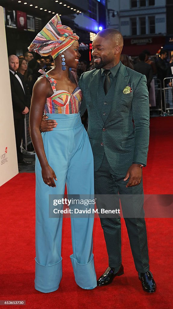 'Queen Of Katwe' - Virgin Atlantic Gala - 60th BFI London Film Festival - VIP Arrivals