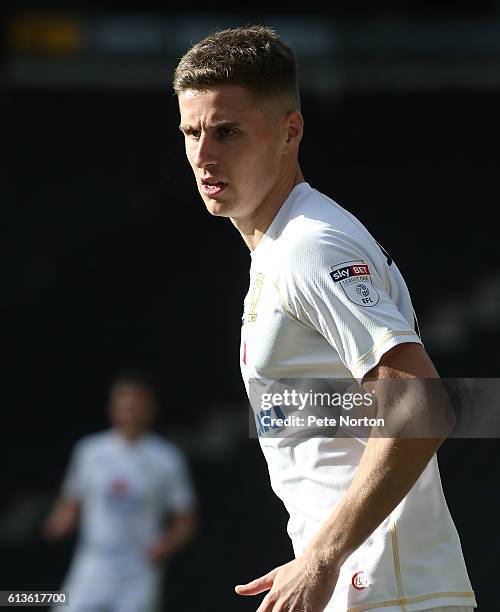 Ryan Colclough of Milton Keynes Dons in action during the Sky Bet League One match between Milton Keynes Dons and Port Vale at StadiumMK on October...