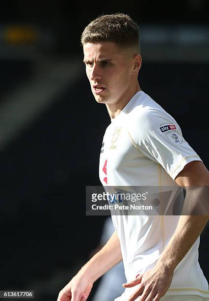 Ryan Colclough of Milton Keynes Dons in action during the Sky Bet League One match between Milton Keynes Dons and Port Vale at StadiumMK on October...