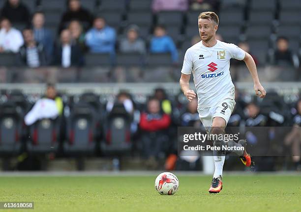 Dean Bowditch of Milton Keynes Dons in action during the Sky Bet League One match between Milton Keynes Dons and Port Vale at StadiumMK on October 9,...