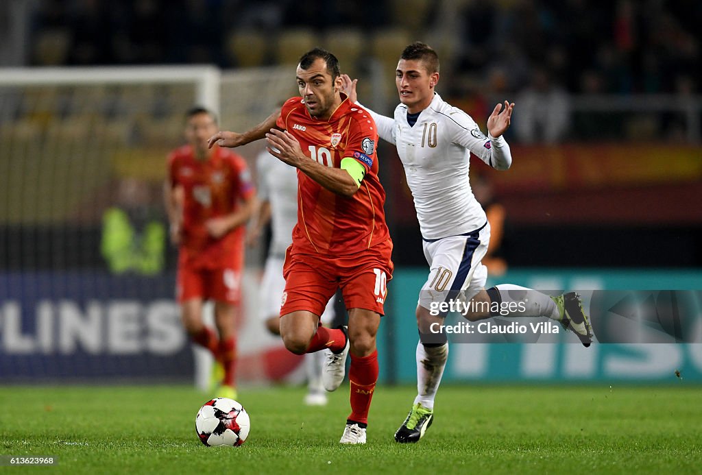 FYR Macedonia v Italy - FIFA 2018 World Cup Qualifier