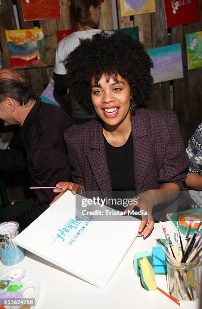 German actress Jane Chirwa attends the Fan Made Day by Das Erste on October 9, 2016 in Hamburg, Germany.