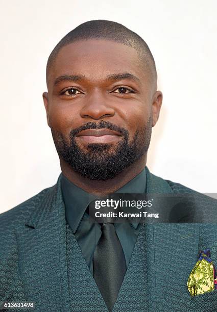 David Oyelowo attends the 'Queen Of Katwe' - Virgin Atlantic Gala screening during the 60th BFI London Film Festival at Odeon Leicester Square on...