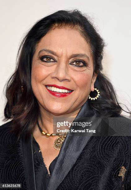 Director Mira Nair attends the 'Queen Of Katwe' - Virgin Atlantic Gala screening during the 60th BFI London Film Festival at Odeon Leicester Square...