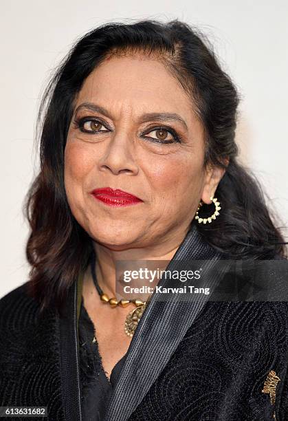 Director Mira Nair attends the 'Queen Of Katwe' - Virgin Atlantic Gala screening during the 60th BFI London Film Festival at Odeon Leicester Square...