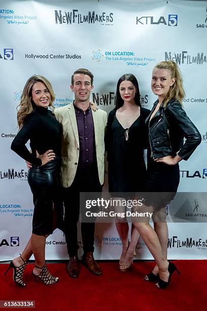 Melissa Stein, Nick McLoughlin, Lexy Hammonds and Brie Kristiansen attend the NewFilmmakers Los Angeles On Location 2016 Film Festival at Hollywood...