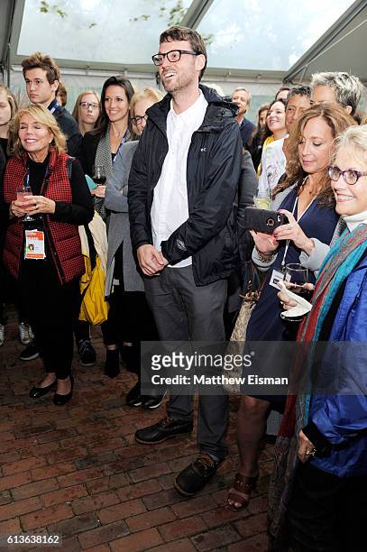 Guests attend the Chairman's Reception during the Hamptons International Film Festival 2016 at Stuart Match Suna's Residence on October 9, 2016 in...