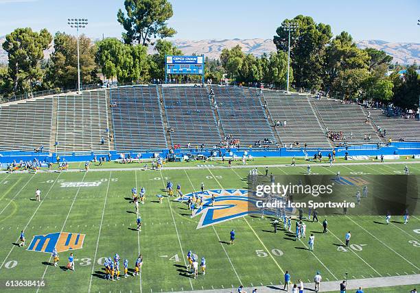 General view of CEFCU Stadium prior to the Mountain West Conference game between San Jose State Spartans verses the Hawaii Warriors at CEFCU Stadium...