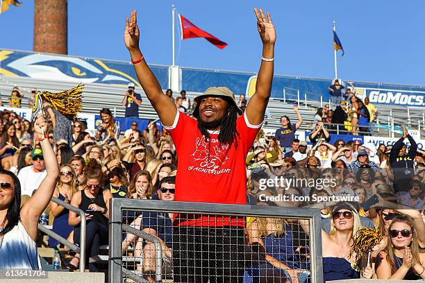 Chattanooga Mocs fan during the NCAA football game between UT Chattanooga and Mercer University. Chattanooga remains undefeated at 6 - 0 after...